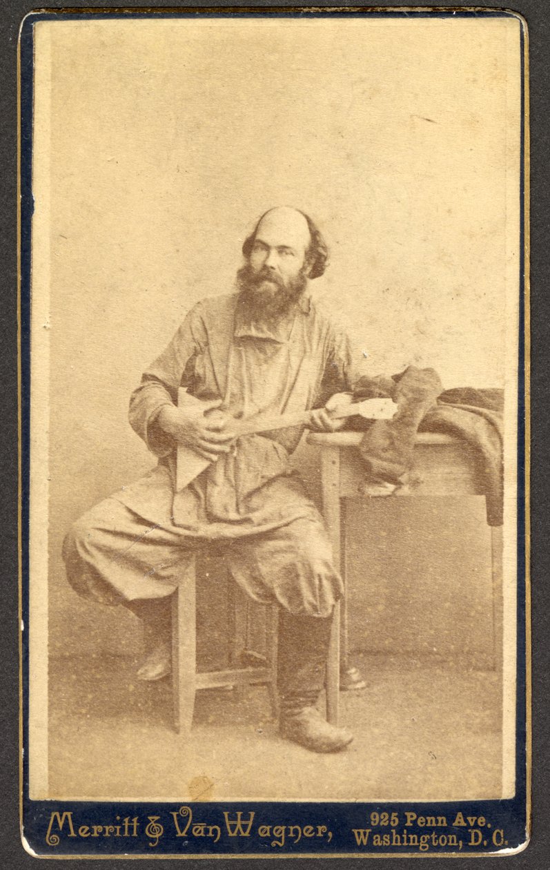 Portrait of Unidentified Man with Balalaika by Merritt and Van Wagner