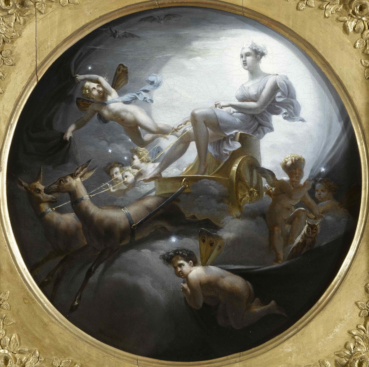 Diana on her chariot, 1821 by Merry Joseph Blondel