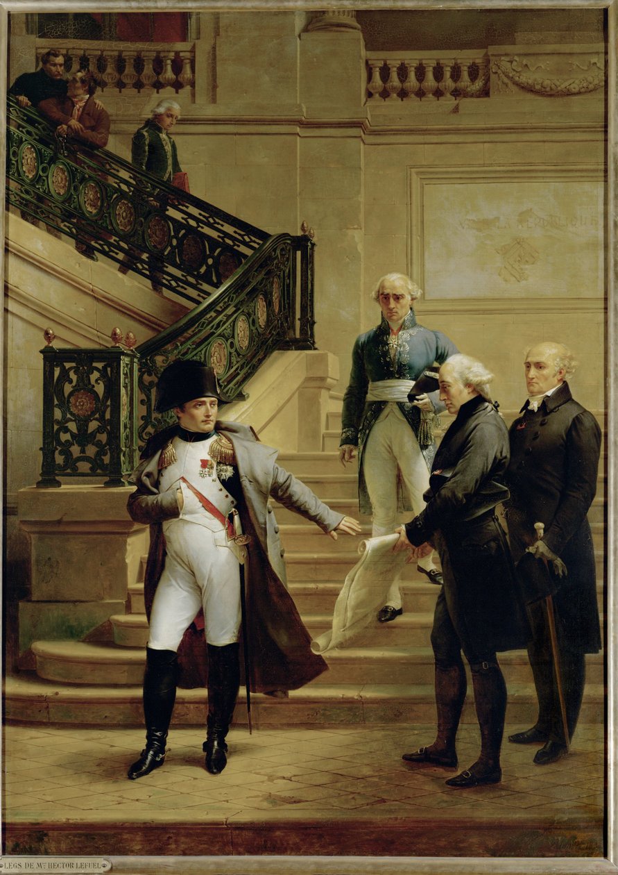 Napoleon on the Stairs of the Conseil d