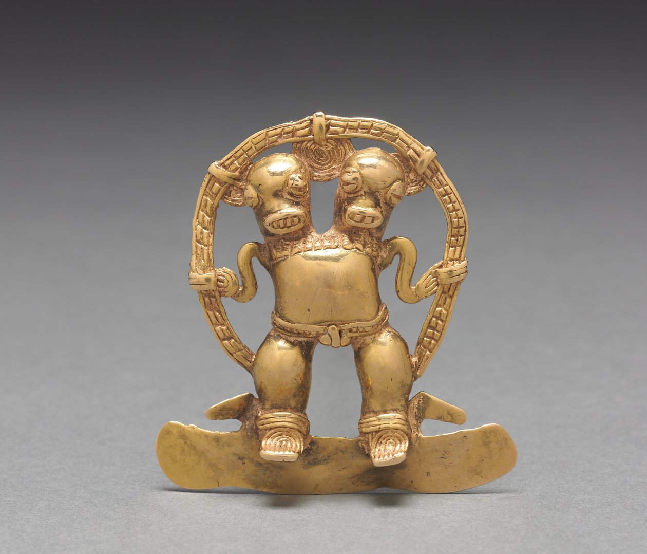 Double-Headed Figure Pendant by Mesoamerican Mesoamerican