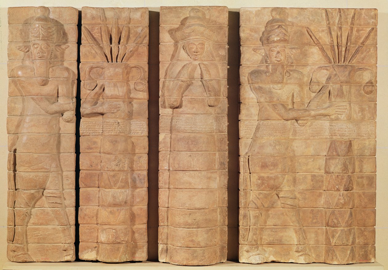 Section of a wall with inscriptions of Kutir-Nahhunte and Shilak-Inshushinak, from Susa, c.1150 BC by Mesopotamian