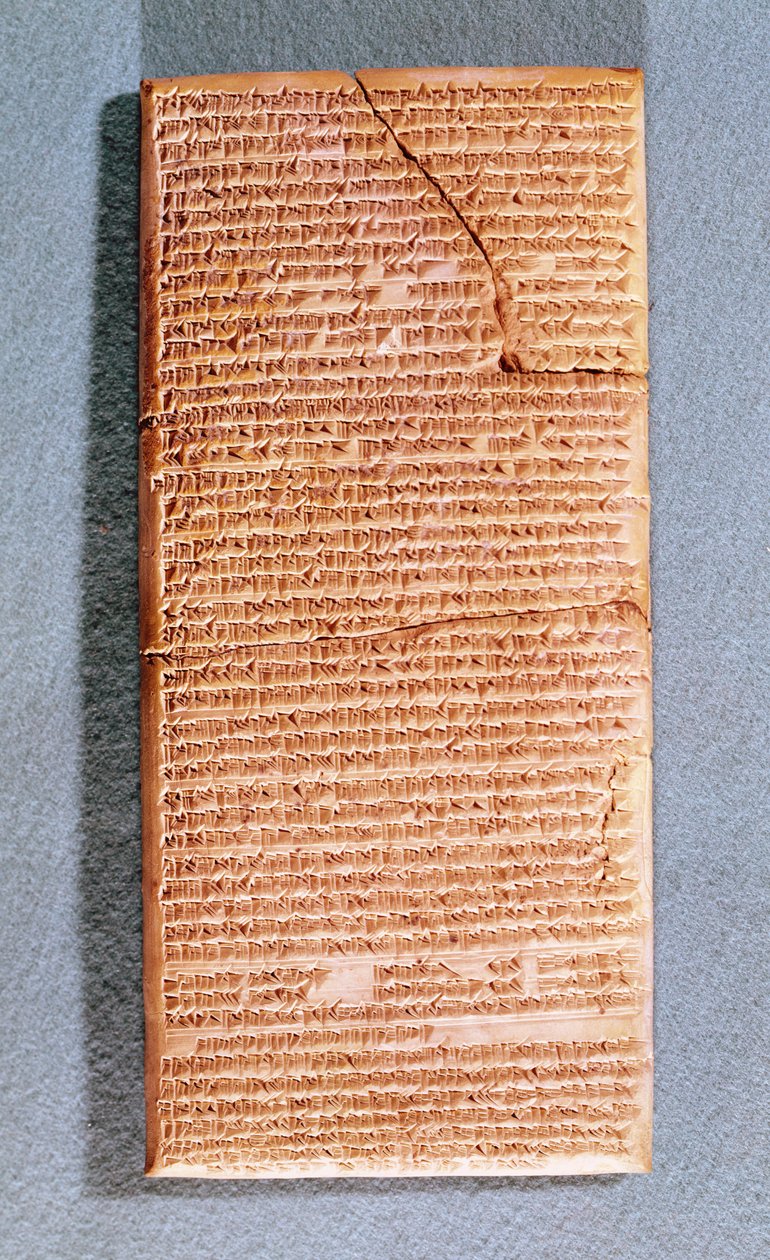 Tablet Relating the Ritual Sacrifices at the Temple of Anu in Uruk ...