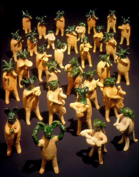 Animal orchestra, from Oaxaca by Mexican School