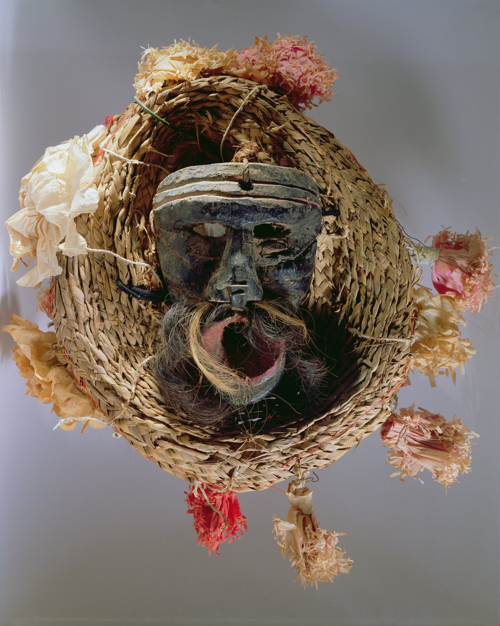 Costume mask for the celebration of the Mexican annual festival of Guelaguetza by Mexican School
