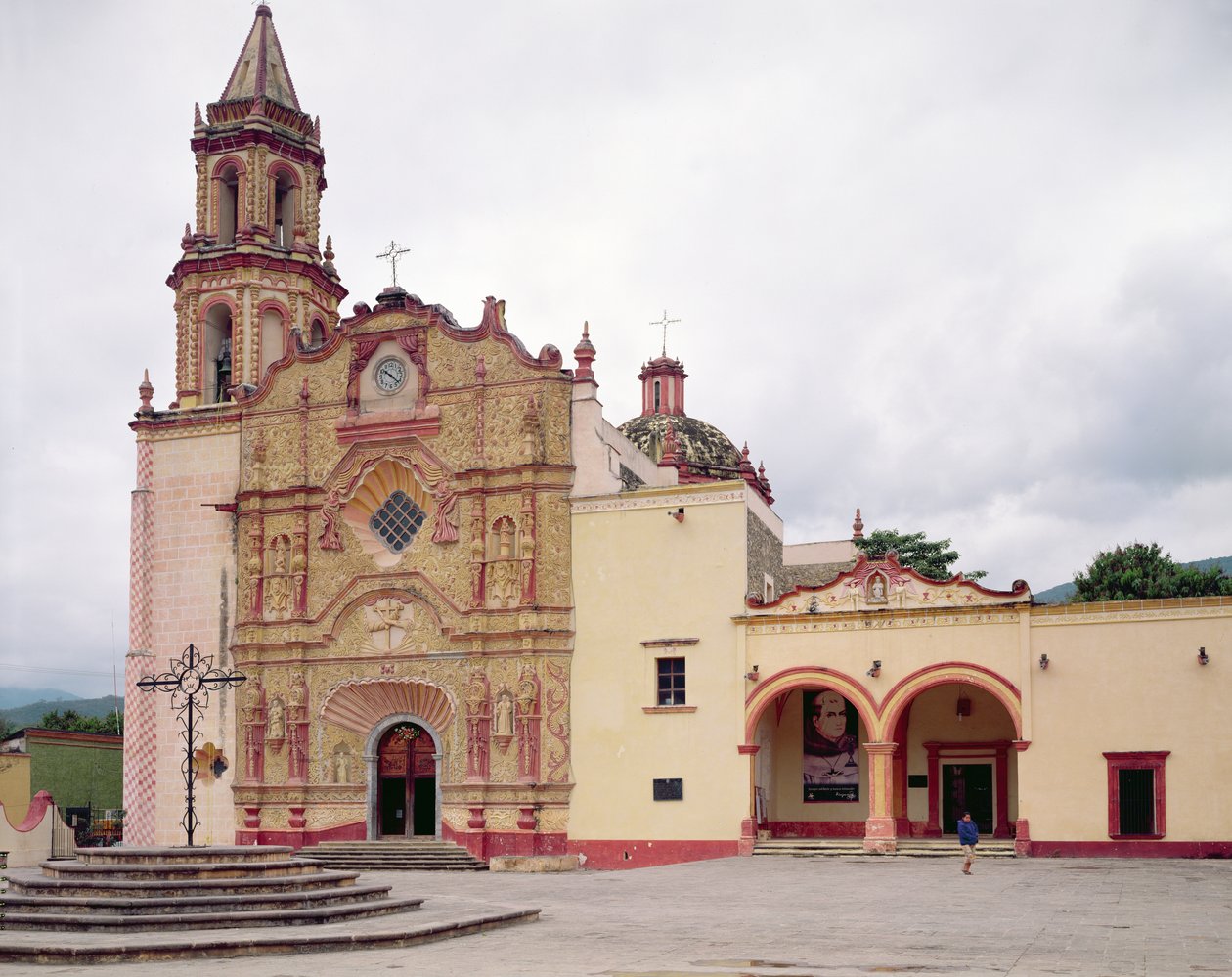 Facade of the Franciscan Mission Church of Saint James at Jalpan, 1751-58 by Mexican School