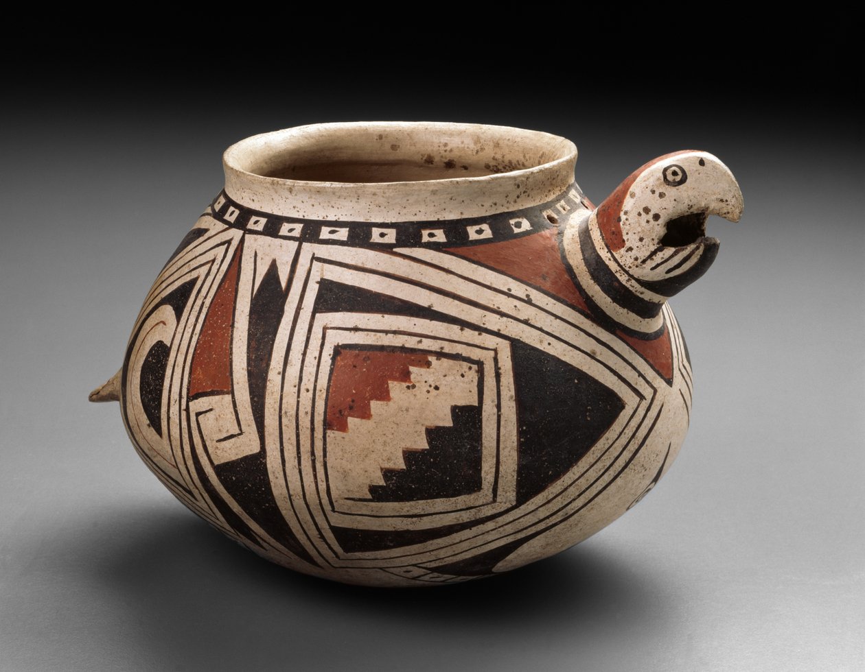 Mogollon macaw bowl, Tardio Period, 1300-50 by Mexican School