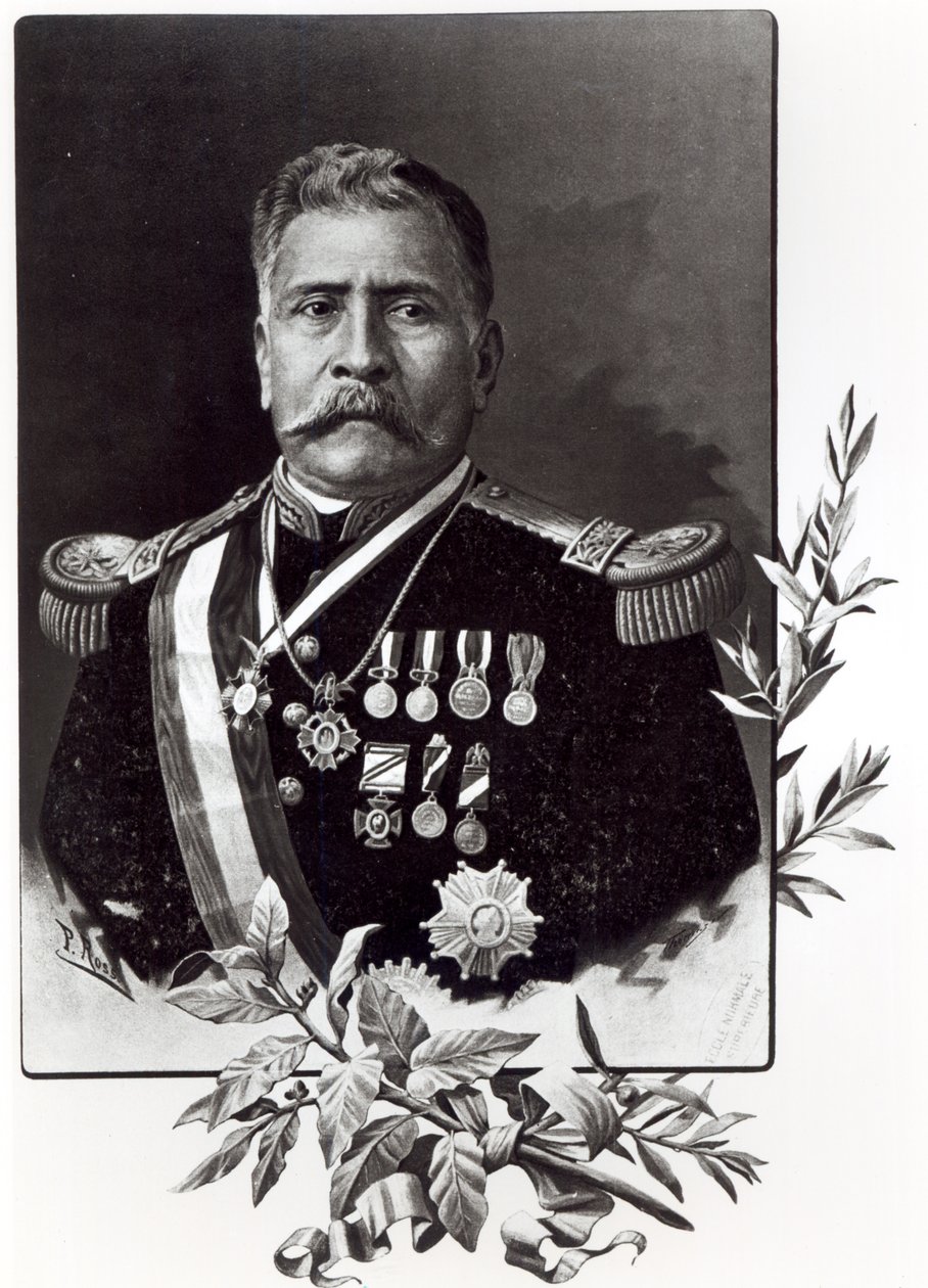 Portrait of Porfirio Diaz (1830-1915) by Mexican School