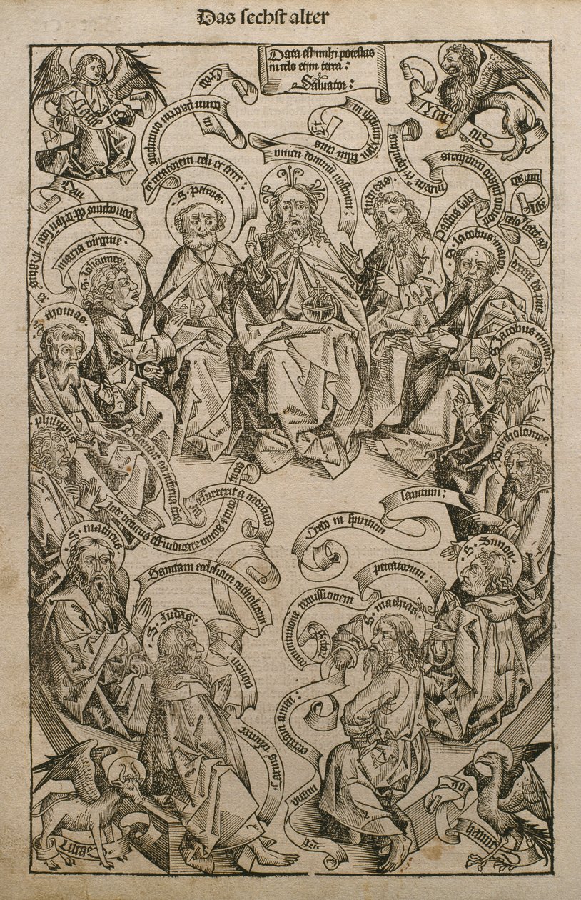 God in Glory with Saints, Illustration from the 