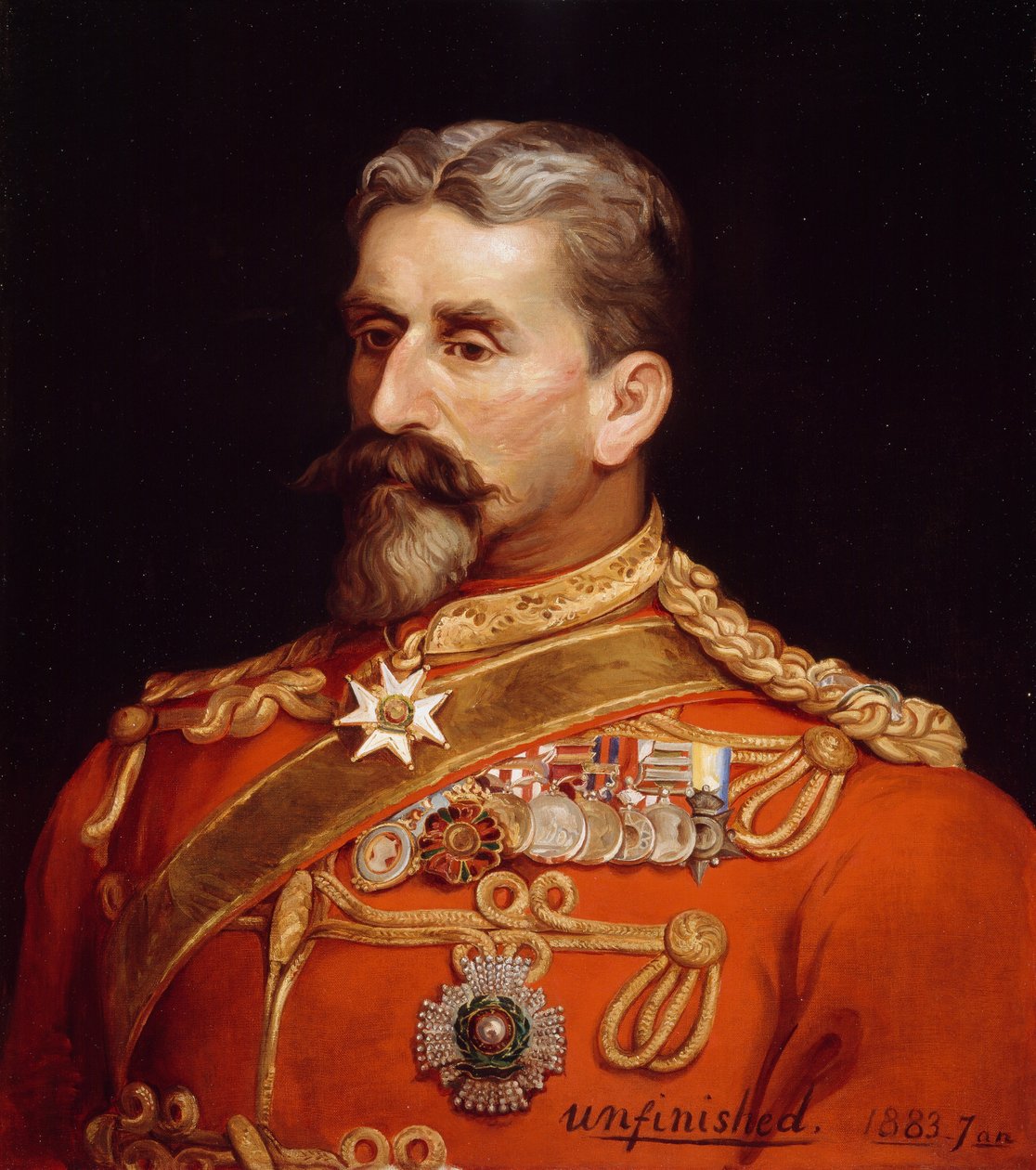 Major General Sir Charles Metcalfe MacGregor KCB CSI CIE (1840-87) as Quartermaster General India, 1883 by Michael Ciardiello