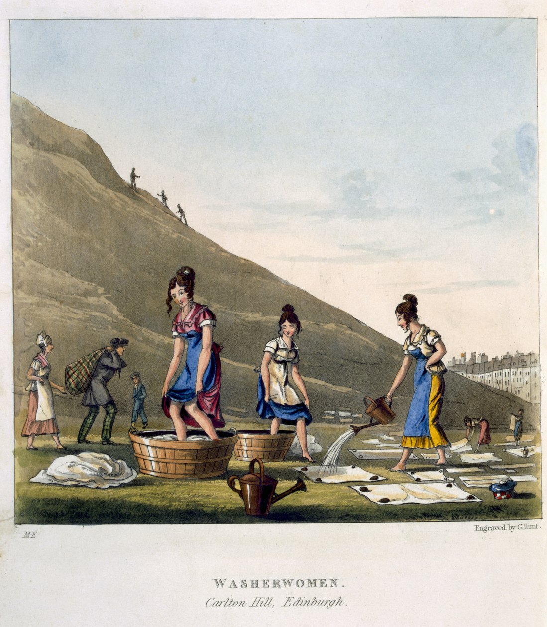 Washerwomen, Calton Hill, Edinburgh, from 