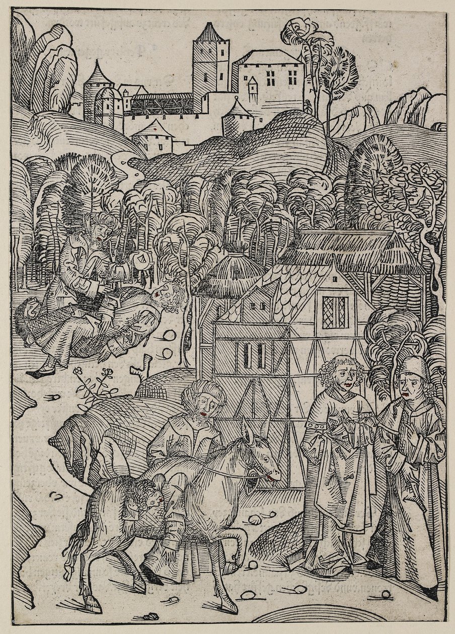 The second part of the parable of the good Samaritan by Michael Wolgemut