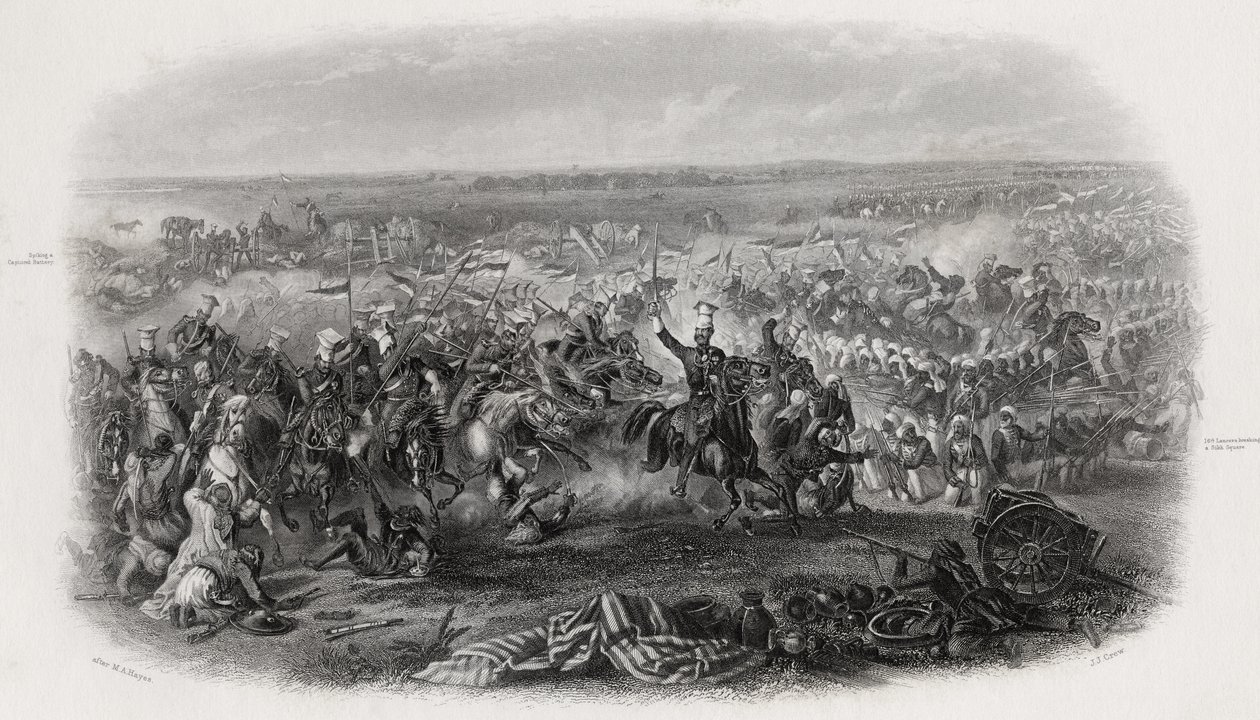 Battle of Aliwal, India, 28th January 1846 by Michael Angelo Hayes