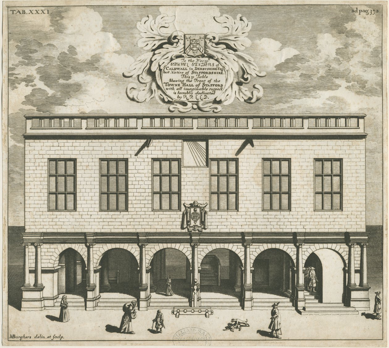 Stafford - Shire Hall by Michael Burghers