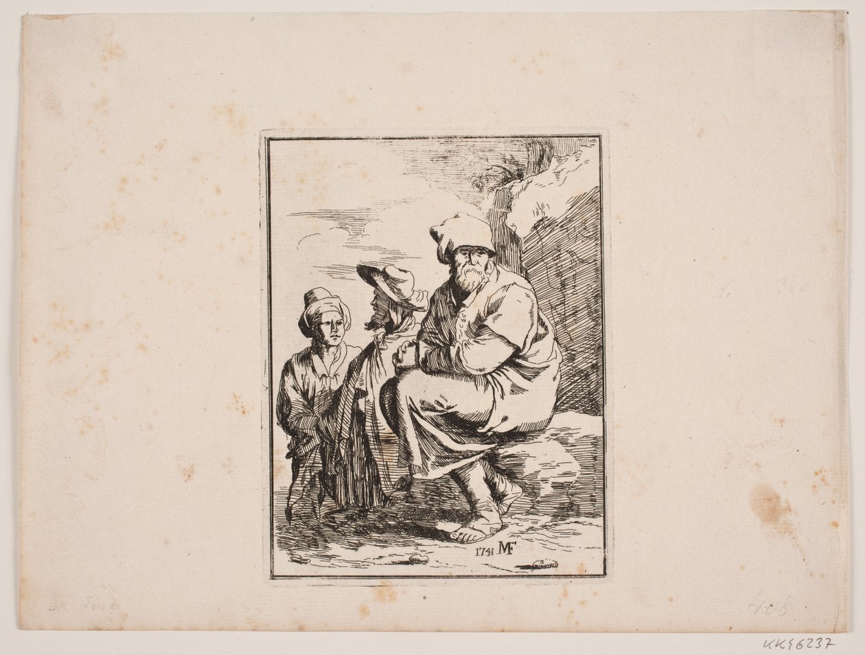 An Old Man and Two Younger Men by Michael Fosie