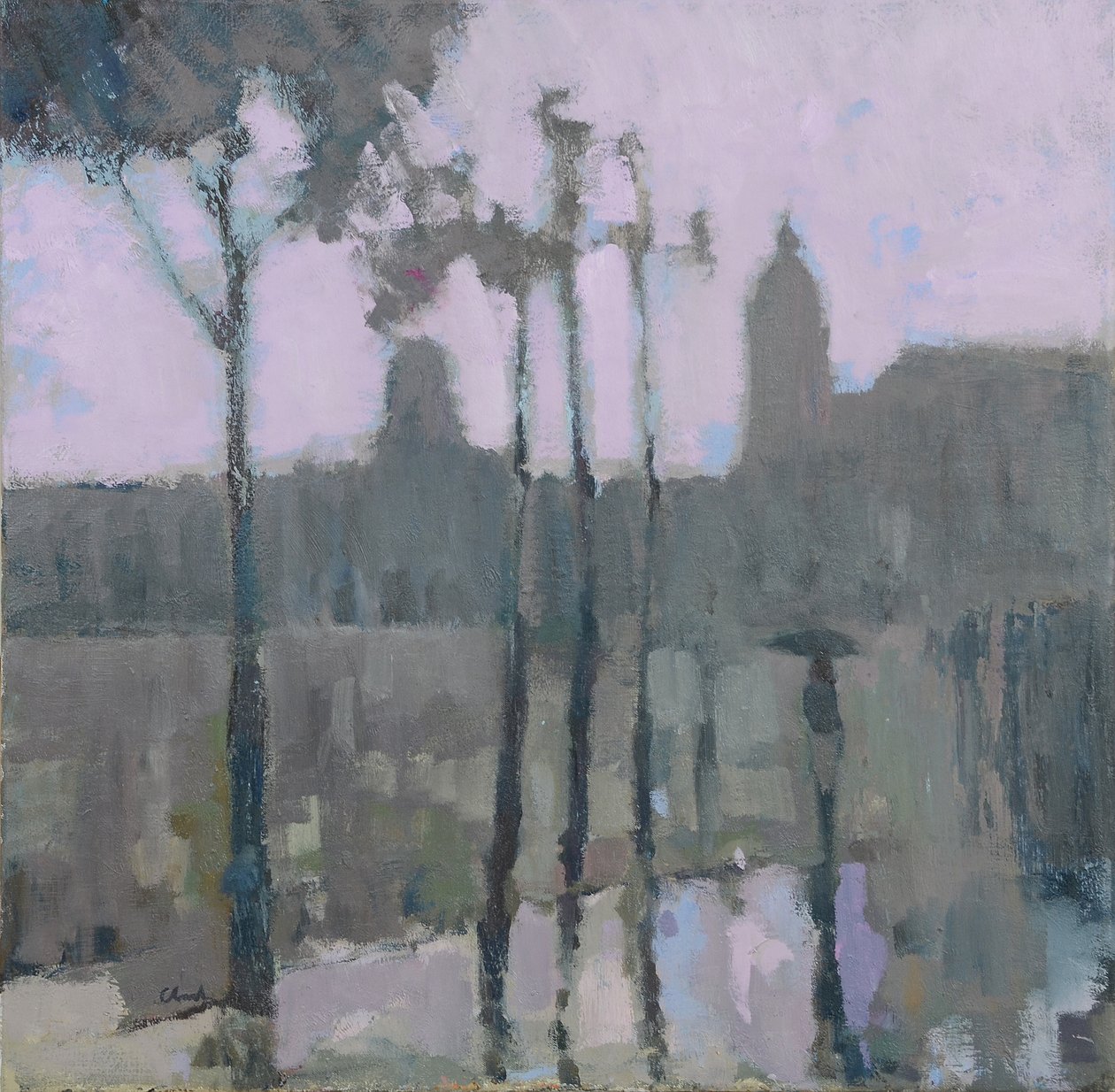 Paris in the Rain, 2016 by Michael G. Clark