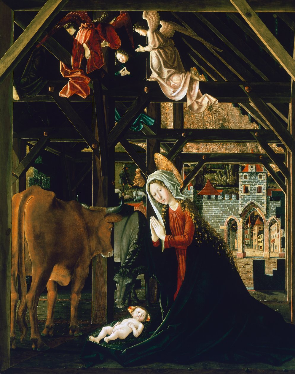 Nativity, from the St. Wolfgang Altarpiece by Michael Pacher