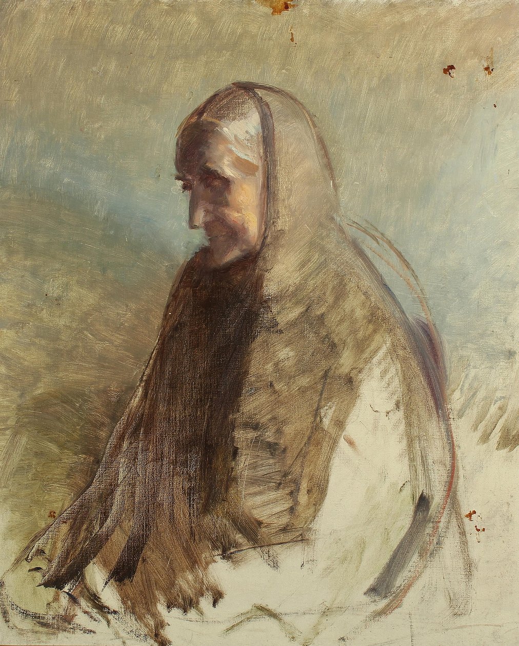 Study of Mrs. Brøndum by Michael Peter Ancher
