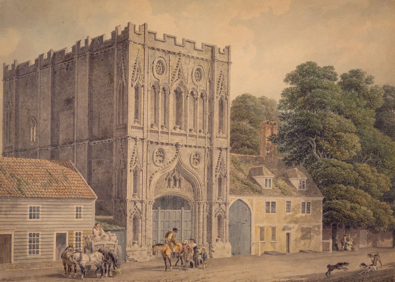 The West Front of the Abbey Gate, Bury St. Edmunds by Michael Rooker