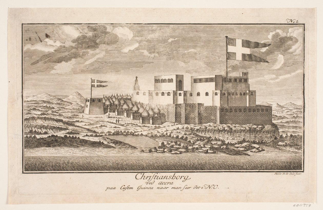 Christiansborg on the Guinea Coast, seen from the northeast by Michael Rössler