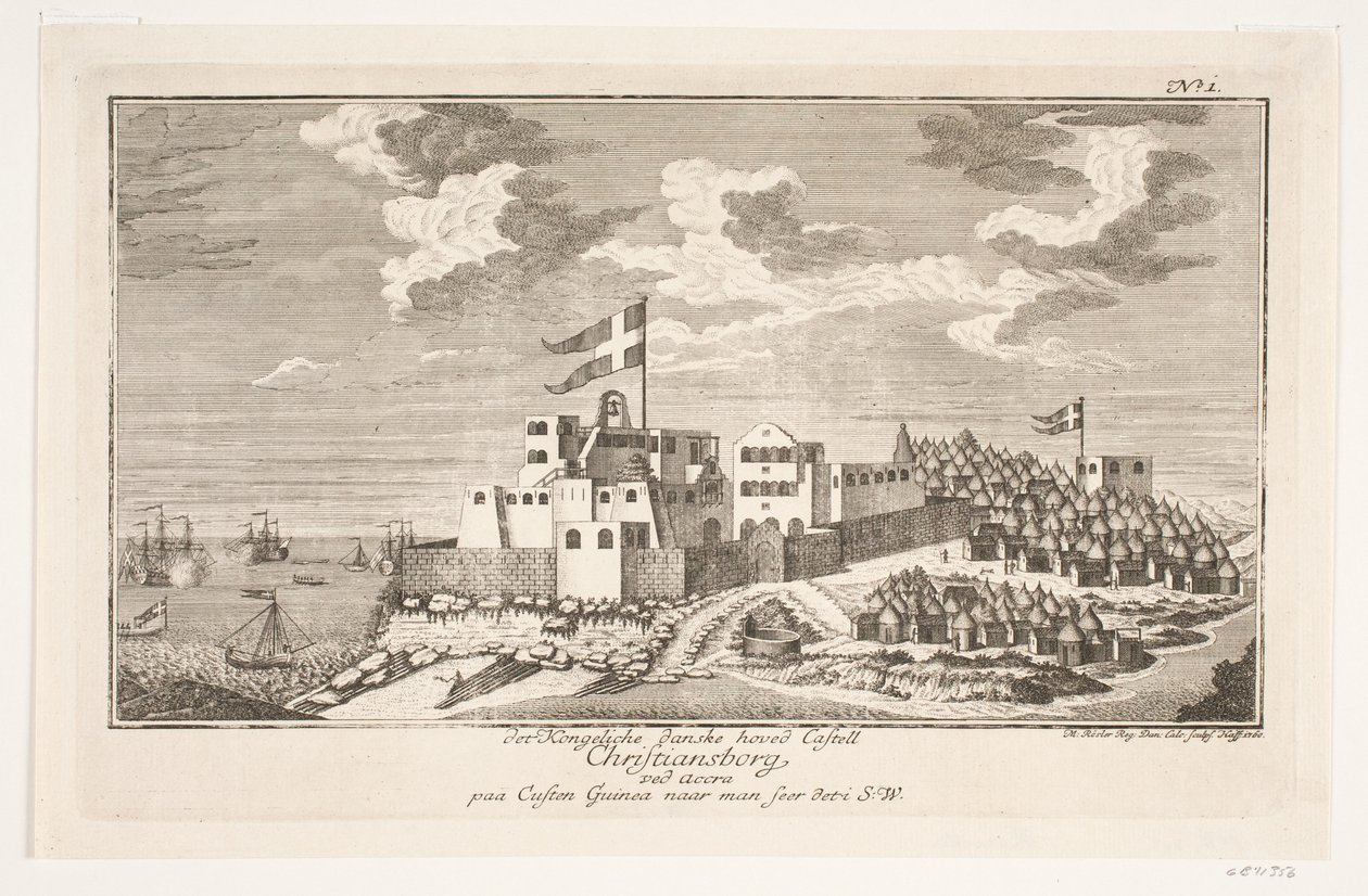 Christiansborg on the Guinea coast, seen from the southwest by Michael Rössler