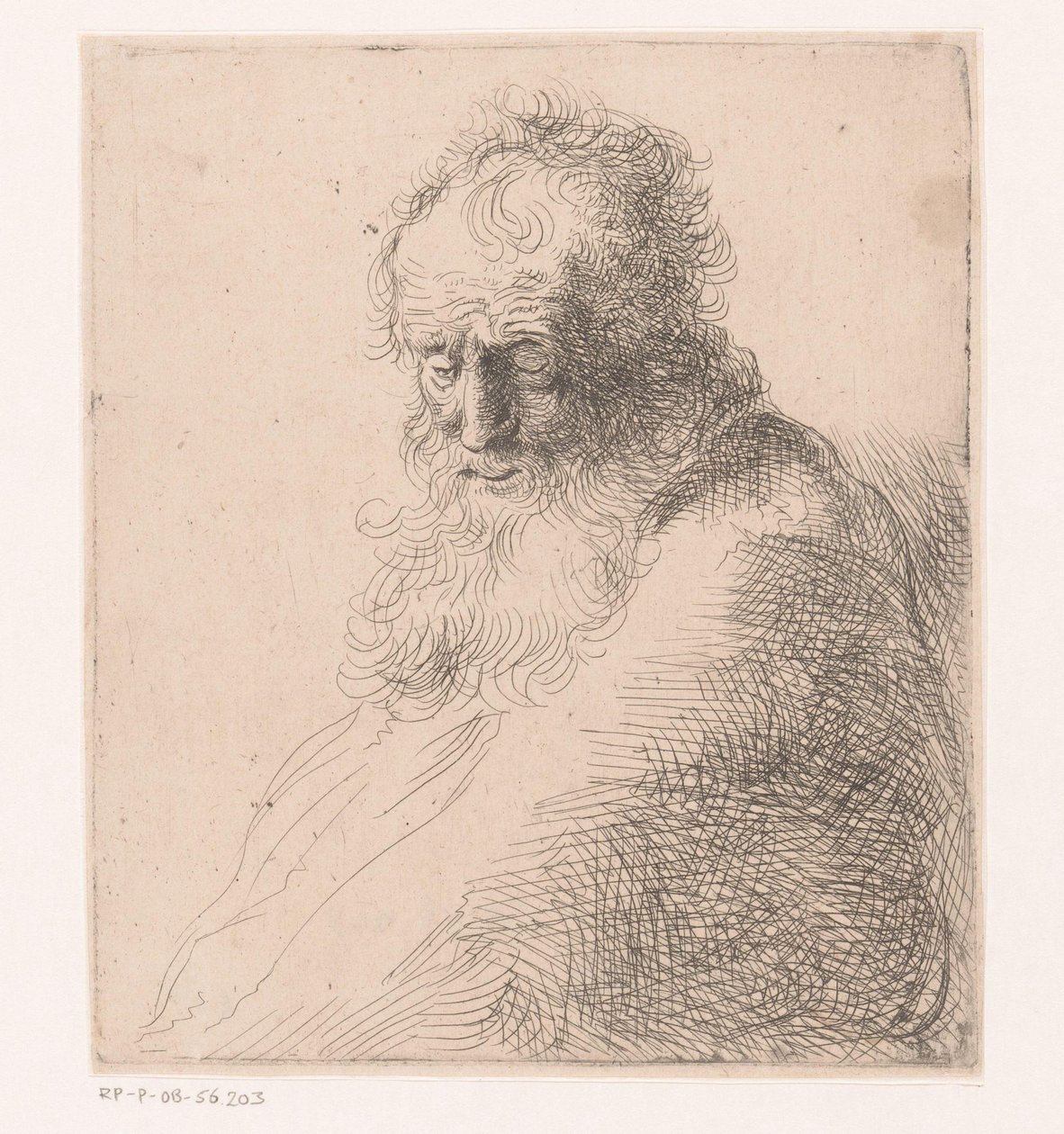 Bust of an Old Man with Beard by Michael Willmann (attributed to)