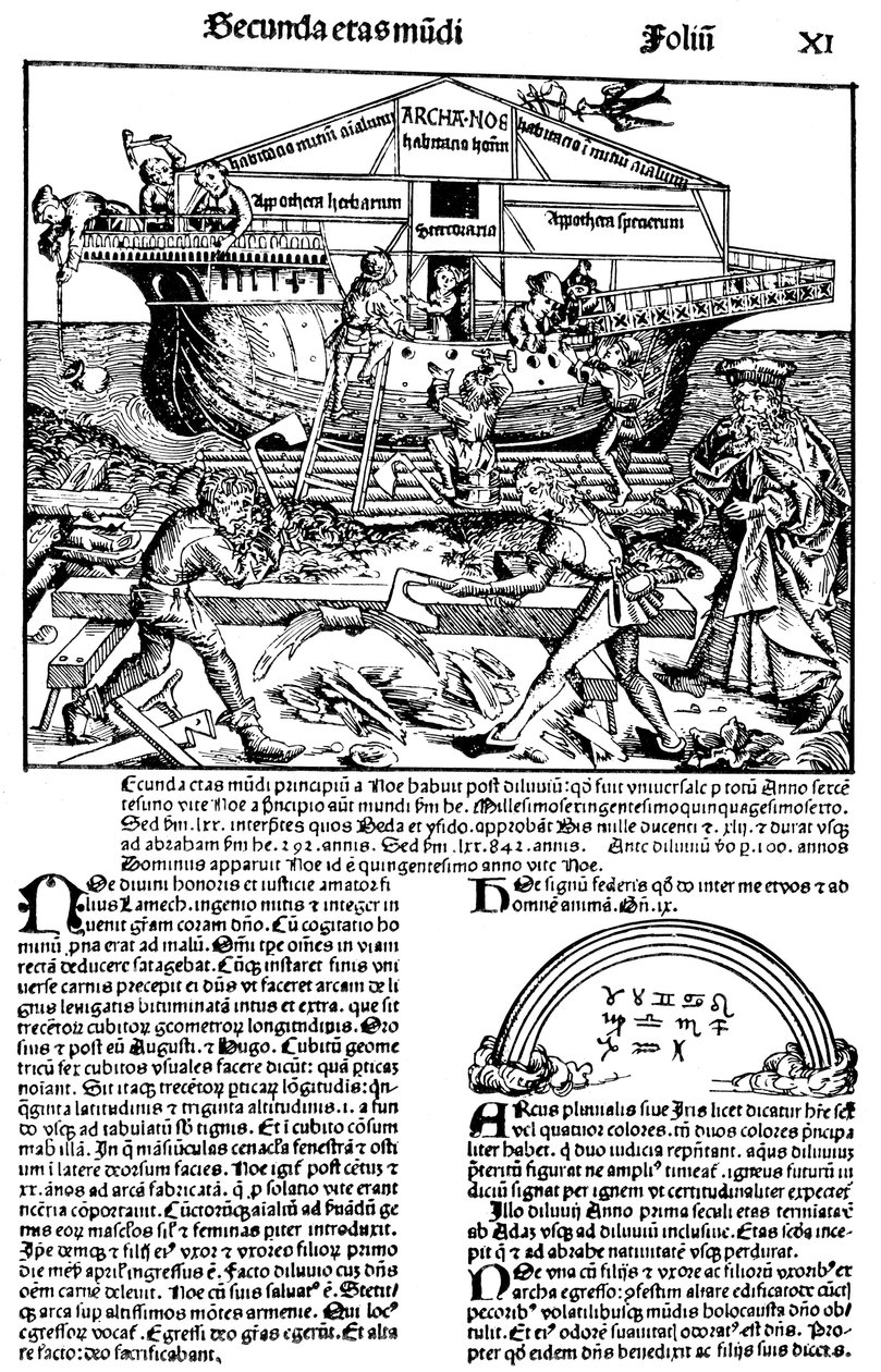 Page from the Book The Nuremberg Chronicle, by Hartmann Schedel by Michael Wolgemut