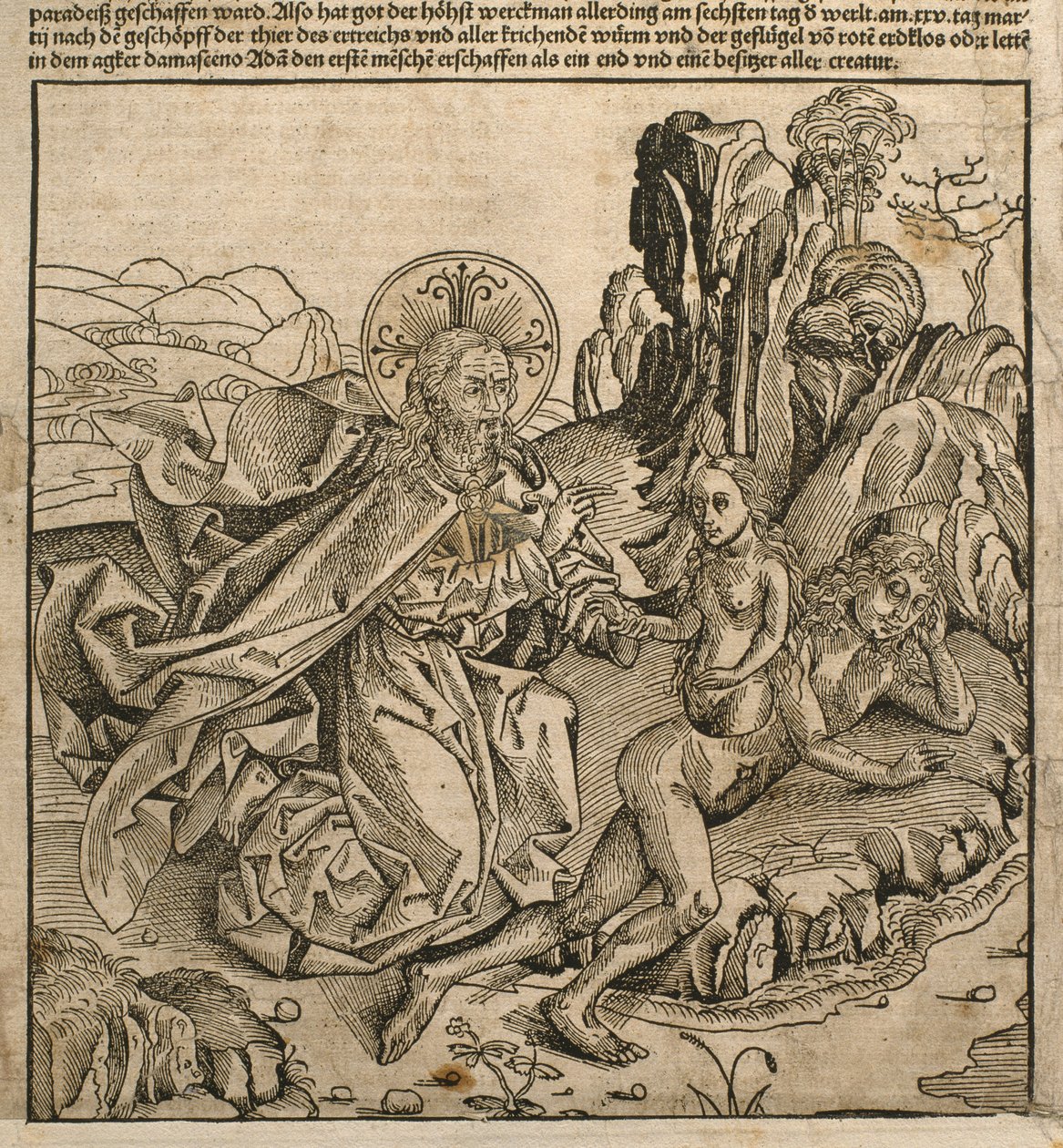 God the Father Creating Eve from Adam