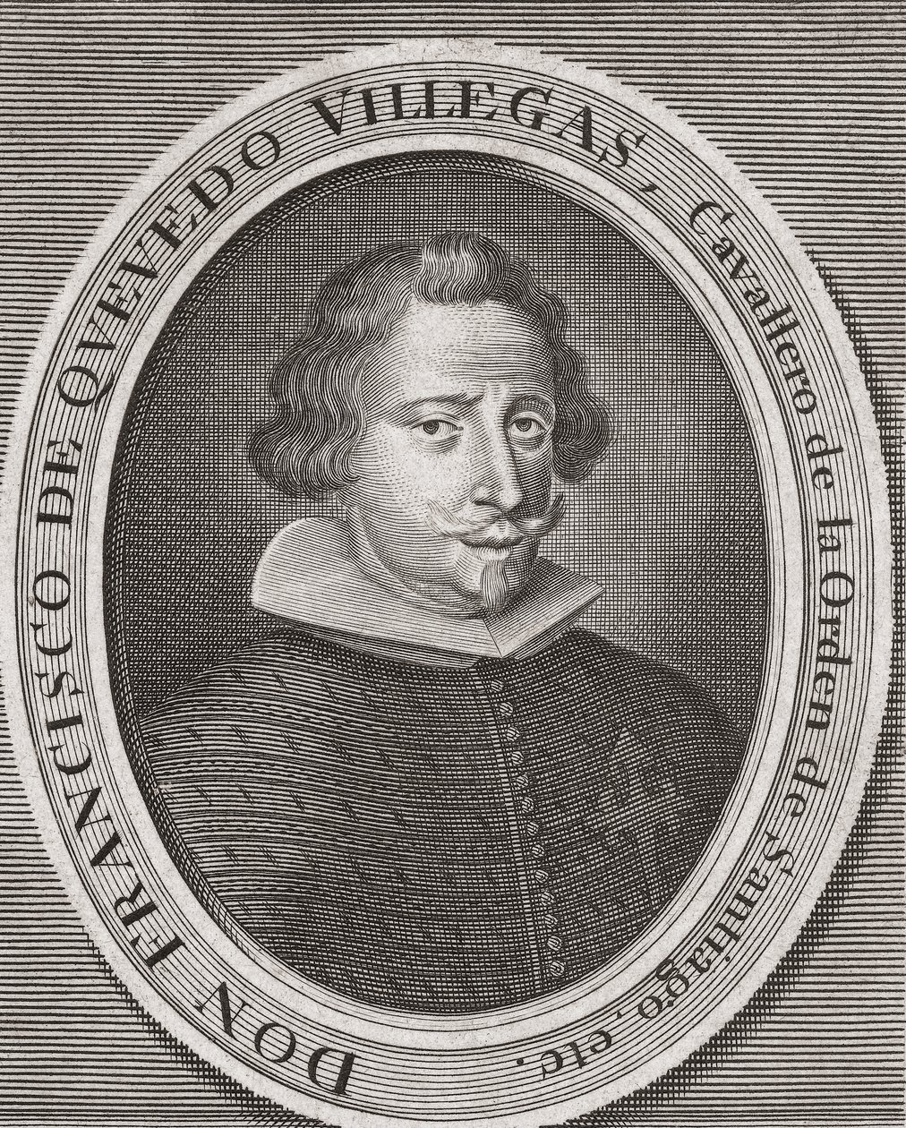 Francisco Gómez de Quevedo y Santibáñez Villegas by Michael van der (after) Gucht
