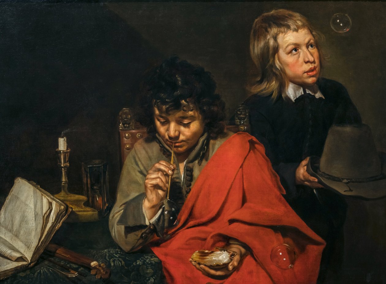 Boys Blowing Bubbles by Michaelina Wautier
