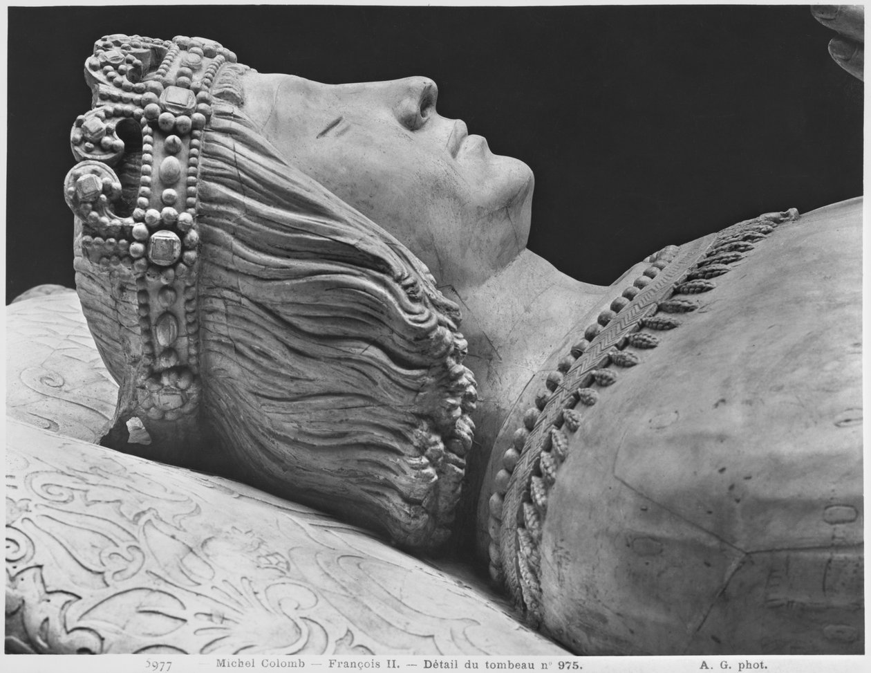 Nantes, St. Peter and St. Paul Cathedral, Tomb of Francis II, Duke of Brittany and Marguerite of Foix, detail of Francis II (detail) by Michel Colombe