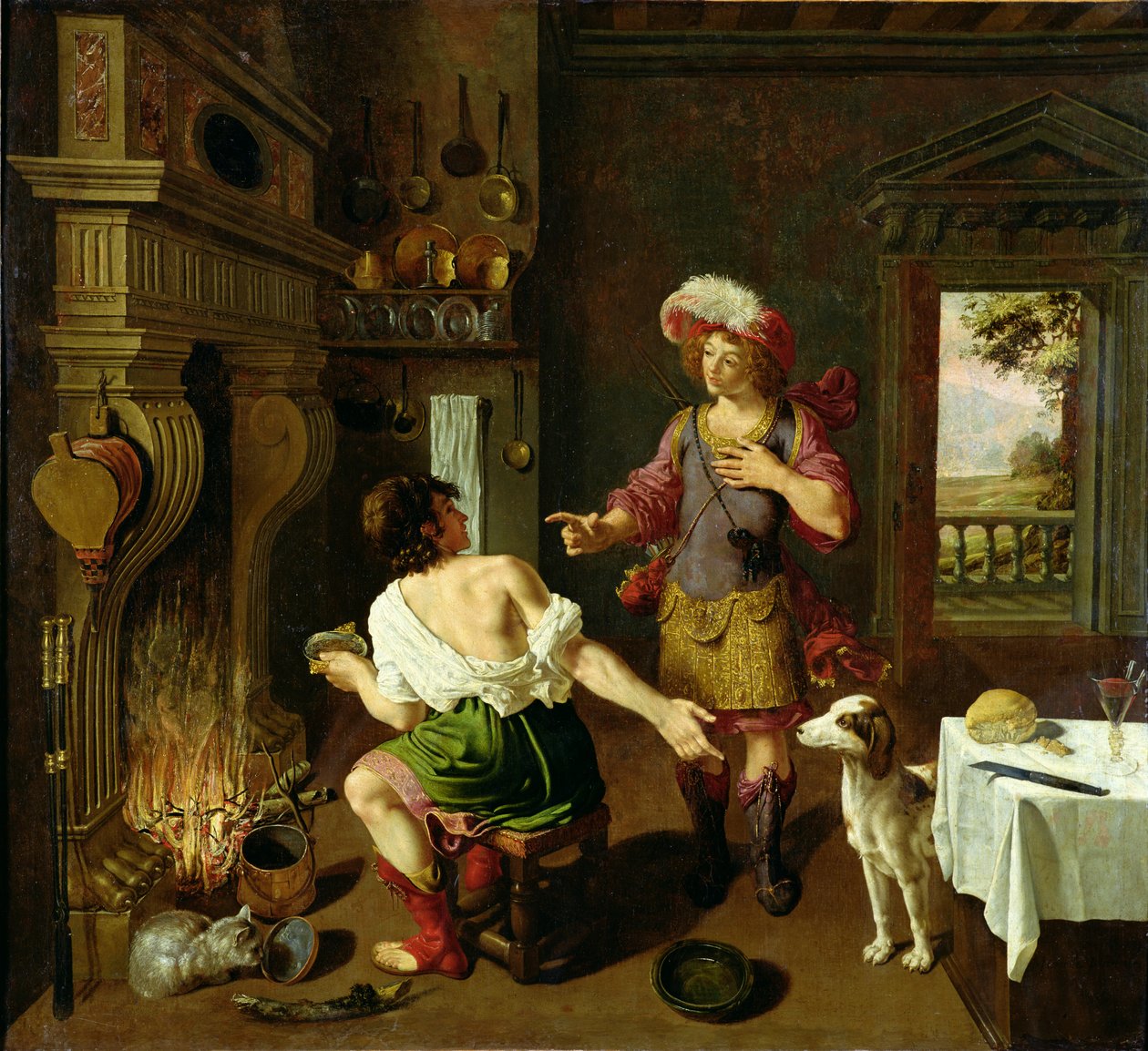 Esau Selling His Birthright to Jacob by Michel des Gobelins Corneille