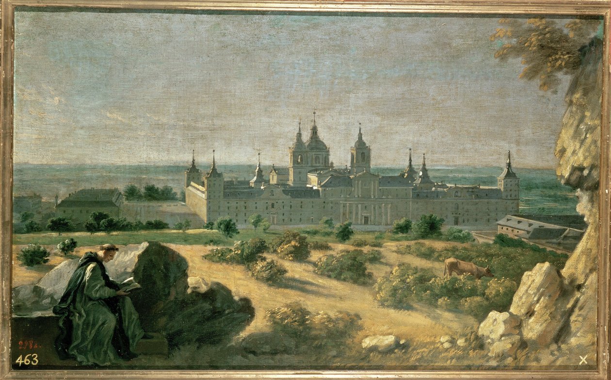 View of the Monastery of El Escorial by Michel-Ange Houasse