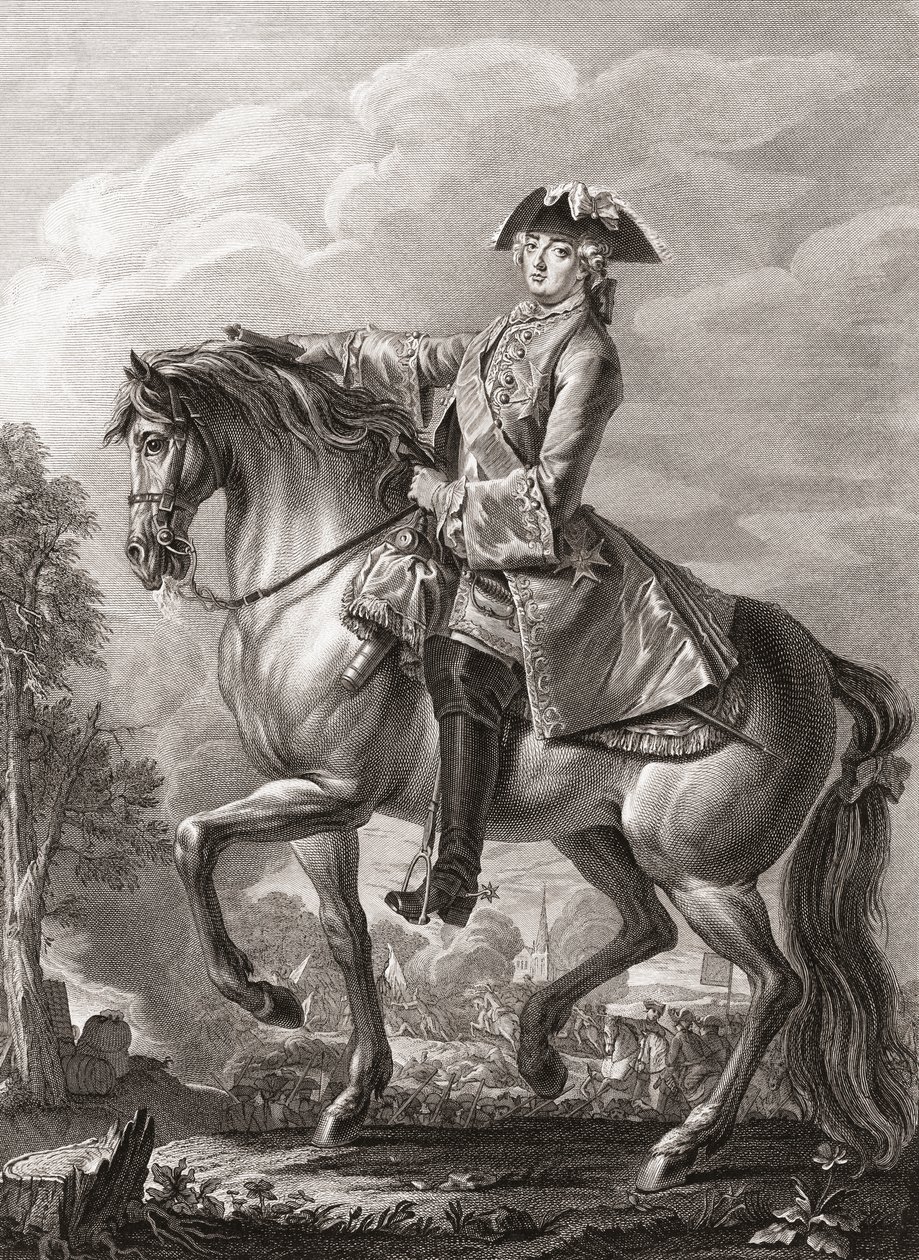 King Louis XV of France, Equestrian Portrait by Michel Aubert