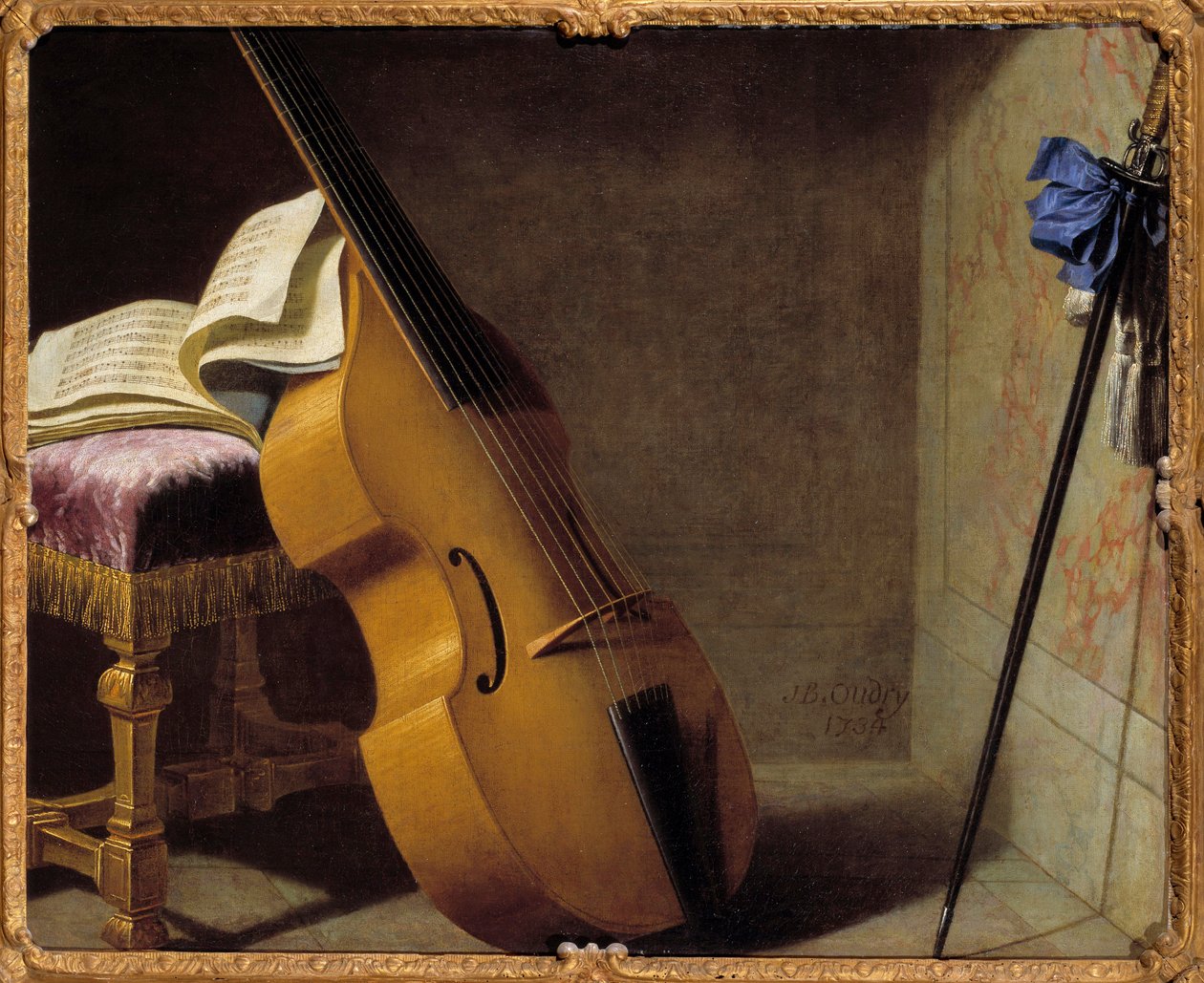 Basse, music book and spee by Michel Boyer