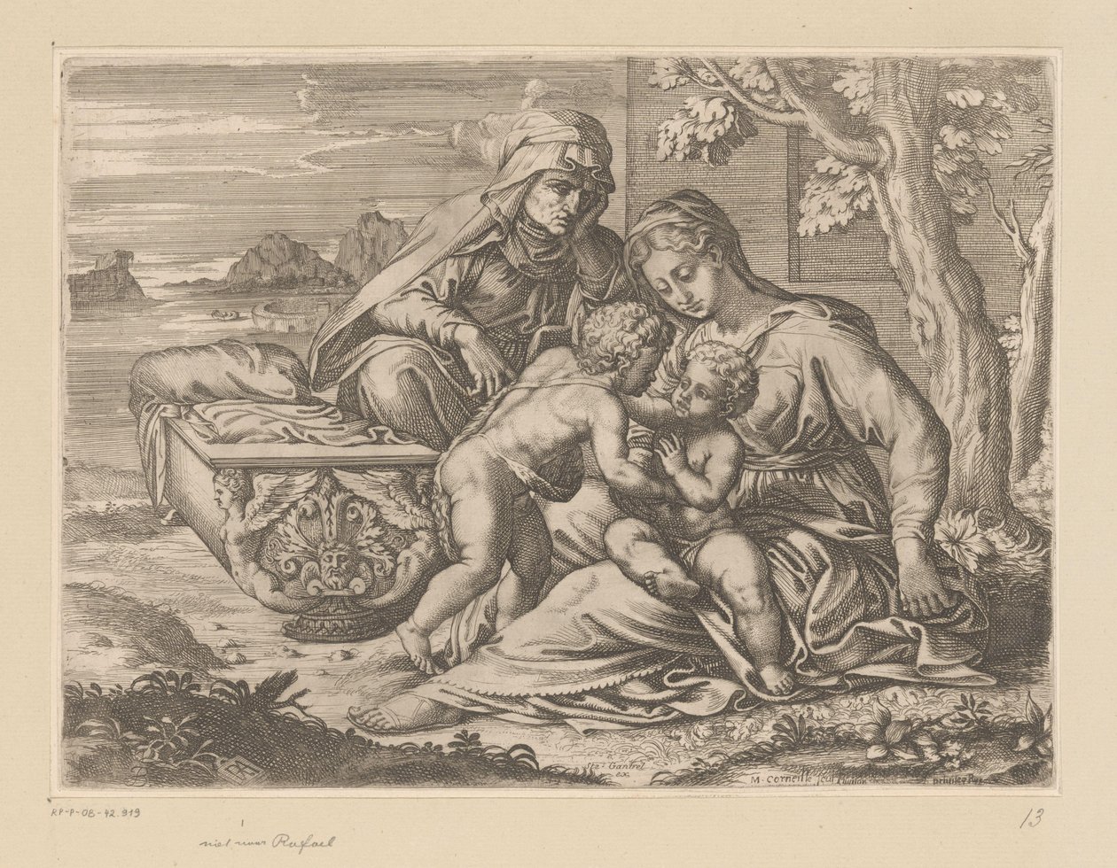 Mary and Child with St. Anne by Michel Corneille (II)