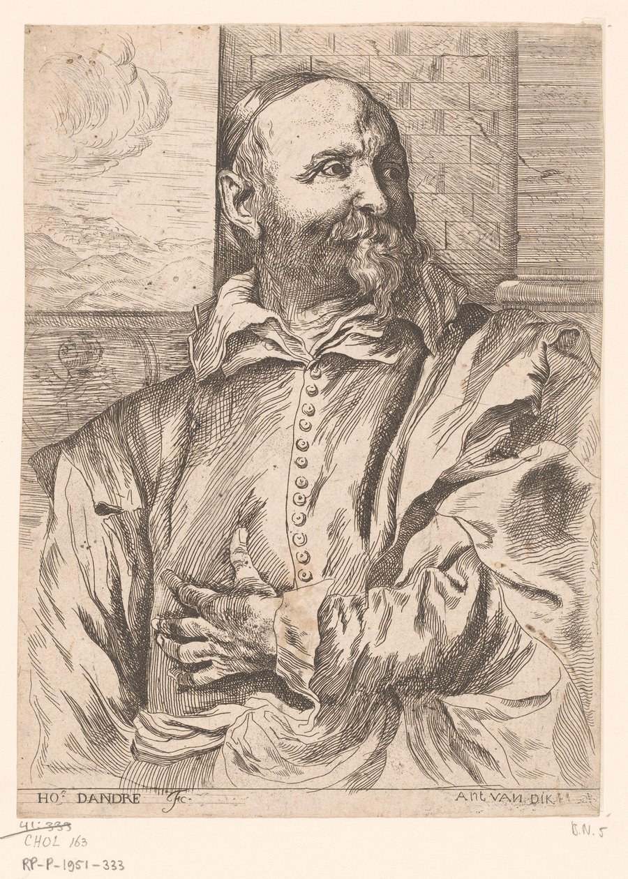 Portrait of Jan (I) Snellinck by Michel Francois Dandre Bardon