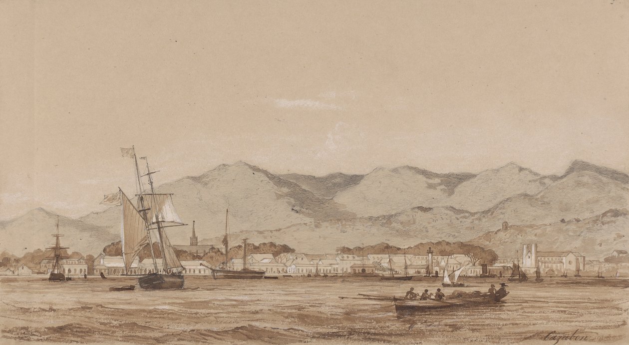 Port of Spain, from the Harbour by Michel Jean Cazabon