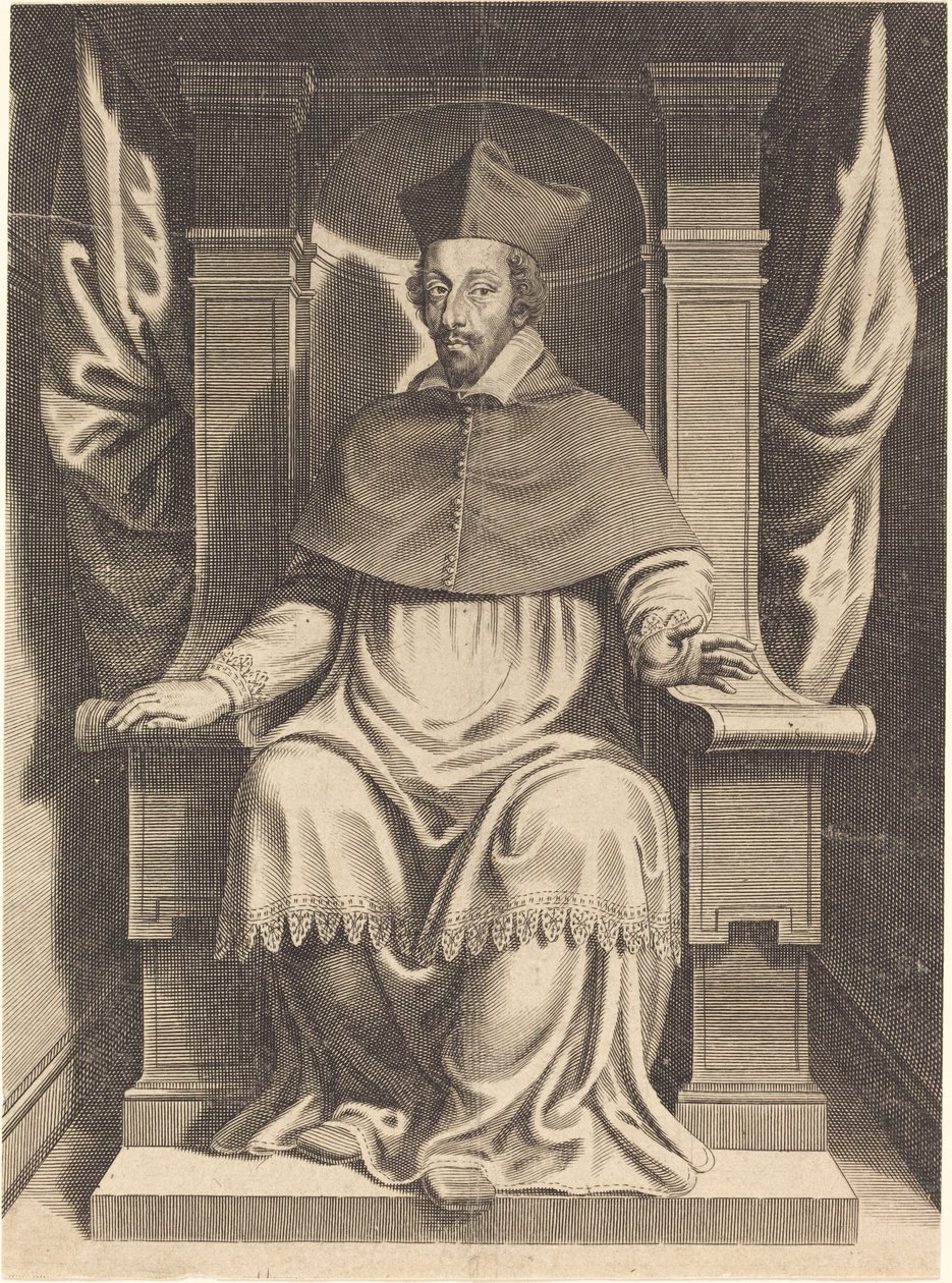 Armand Jean du Plessis, Cardinal Richelieu by Michel Lasne