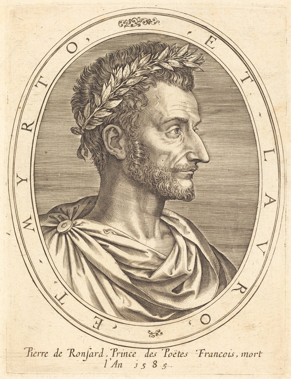 Pierre de Ronsard by Michel Lasne