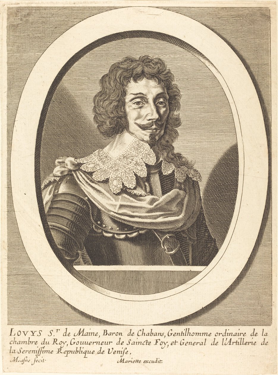Louis Sieur de Maine by Michel Lasne after Pierre Jean Mariette