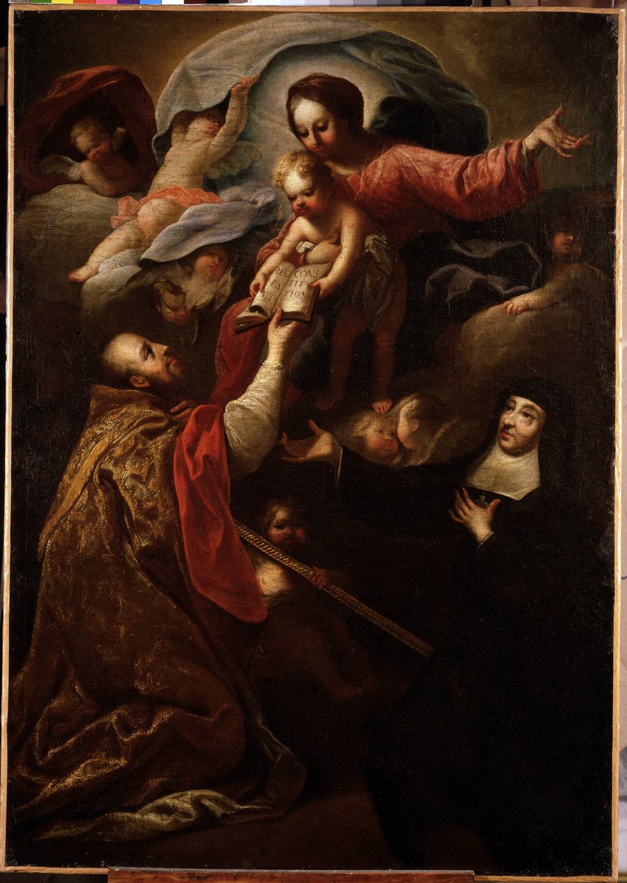 Virgin and Child, Saint Francois de Salles and Saint Jeanne de Chantal by Michel Serre