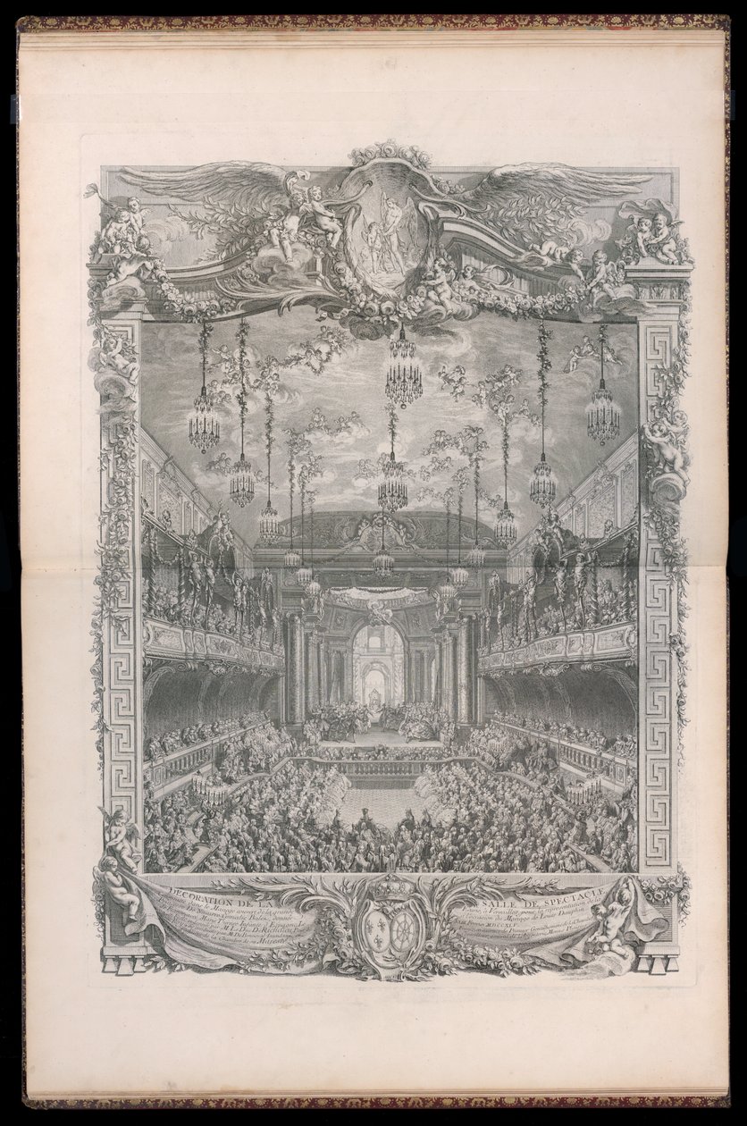 Decoration of the Theater Hall, Built in the Covered Manege of the Great Stables at Versailles, for the Performance of the Princess of Navarre Comedy Ballet, Given on the Occasion of the Marriage of Louis Dauphin of France with Marie Thérèse Infanta of Spa by Michel de Bonneval