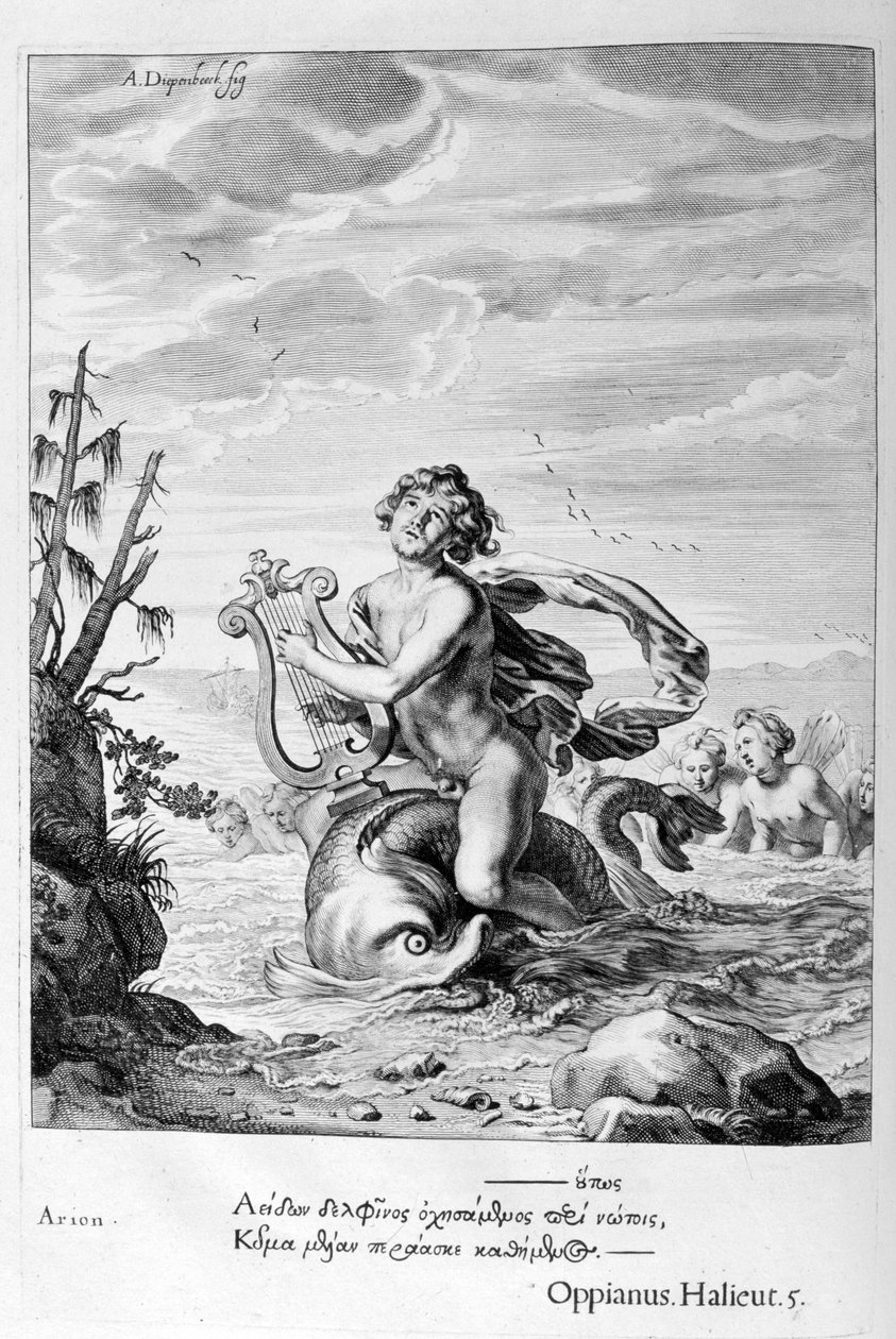 Arion Saved by a Dolphin by Michel de Marolles