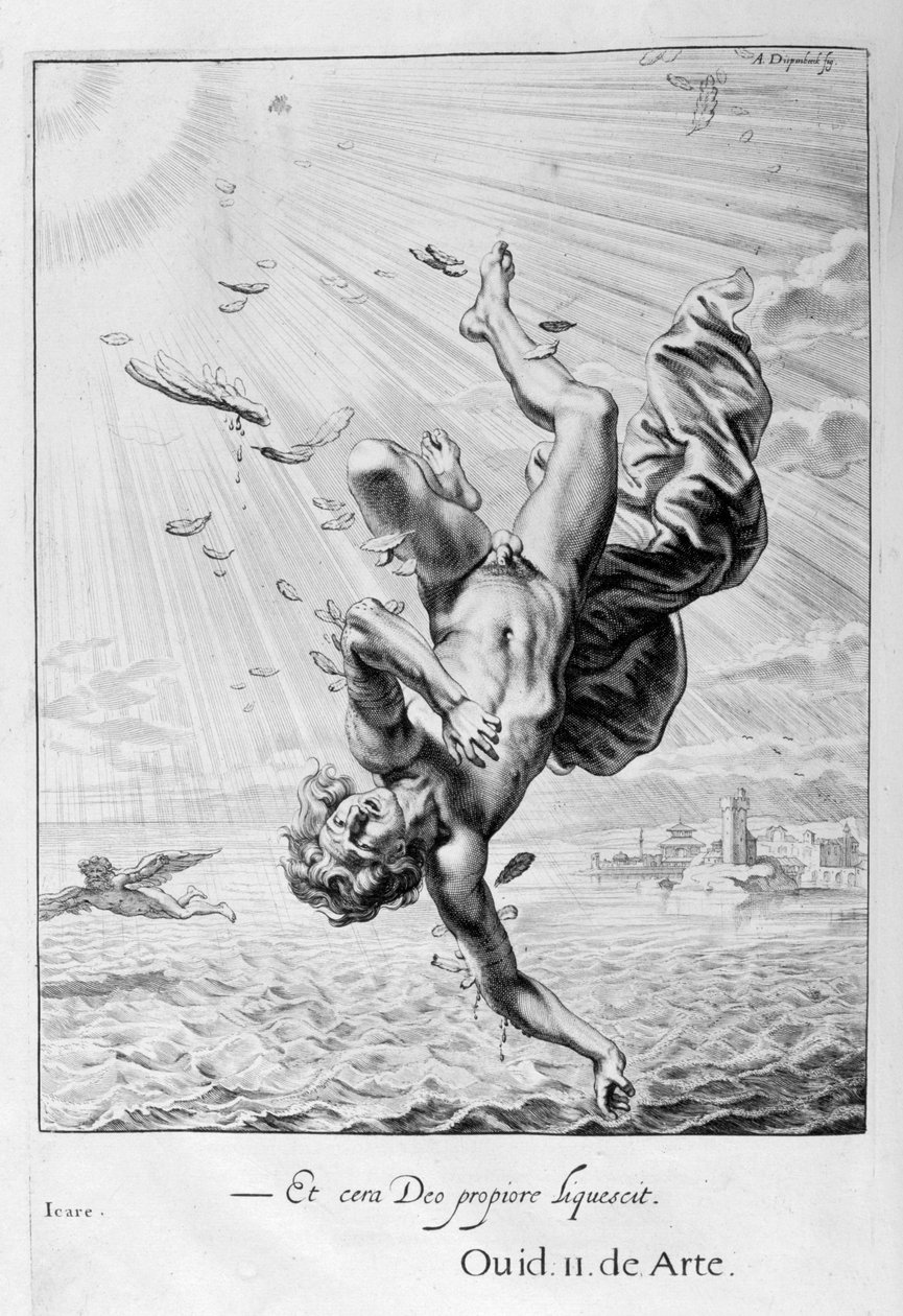 The Fall of Icarus, 1655 by Michel de Marolles