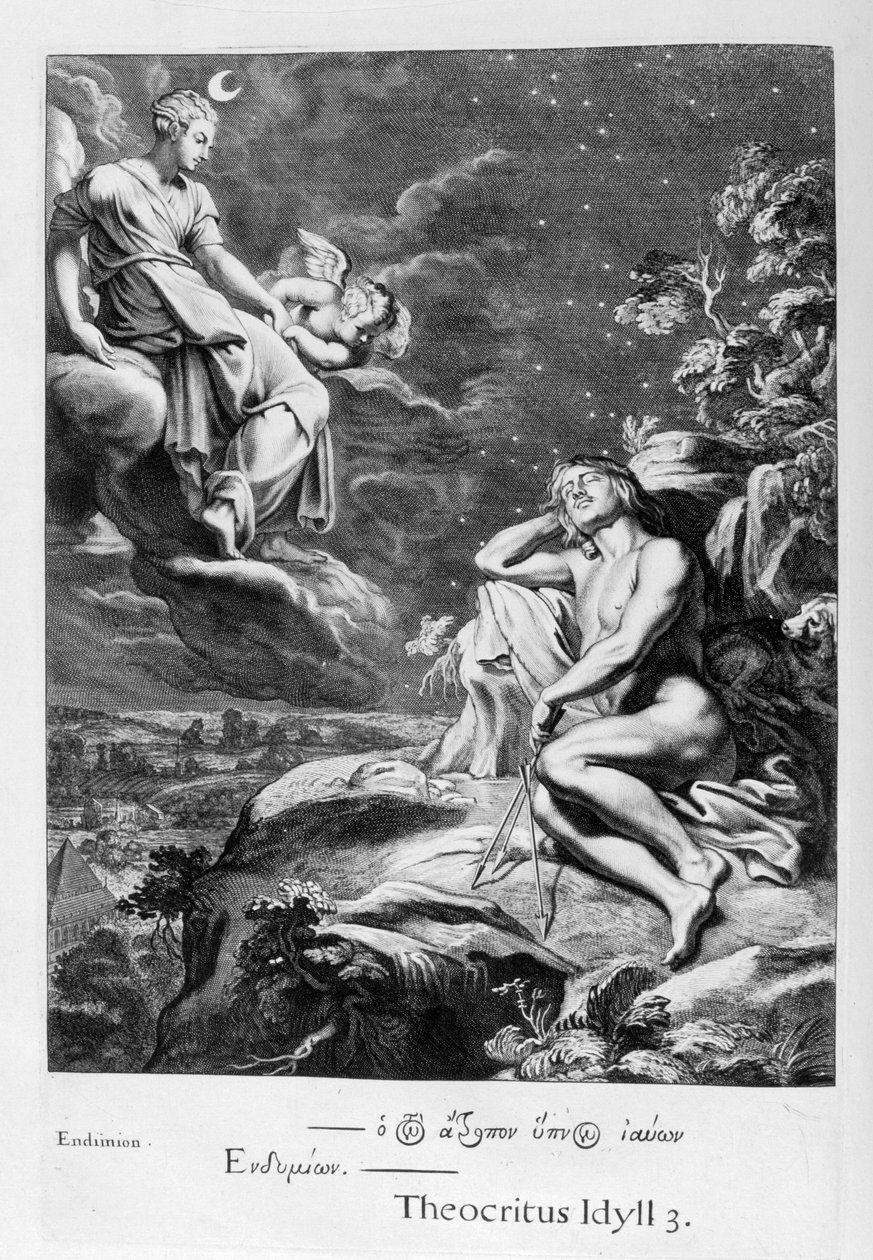The Moon and Endymion, 1655 by Michel de Marolles