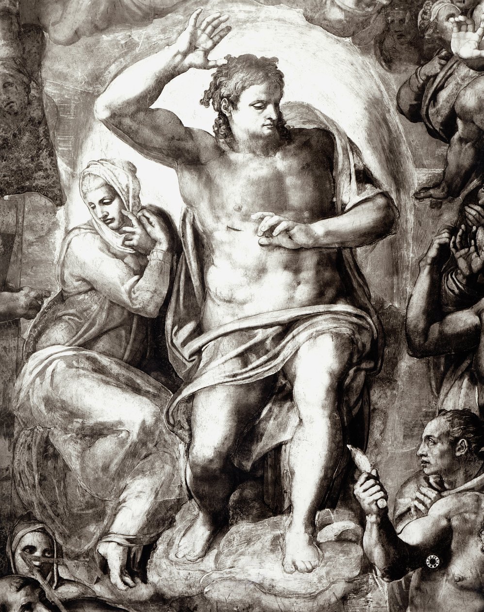 Christ (detail) from The Last Judgement by Michelangelo Buonarroti