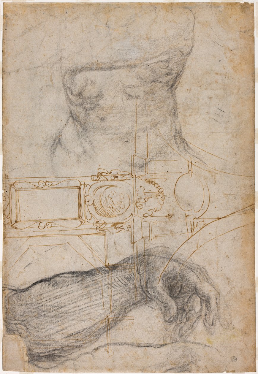 Scheme for the Decoration of the Ceiling of the Sistine Chapel by Michelangelo Buonarroti
