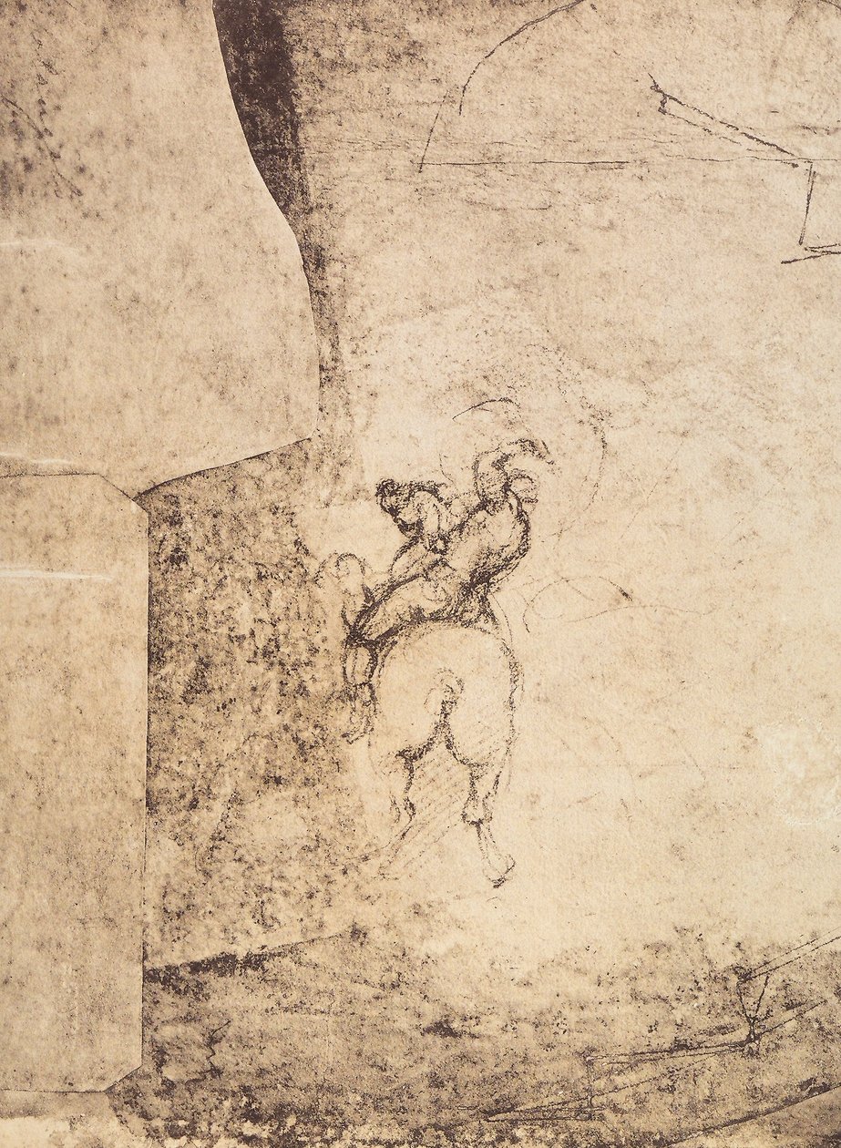 Study of a Horseman by Michelangelo Buonarroti