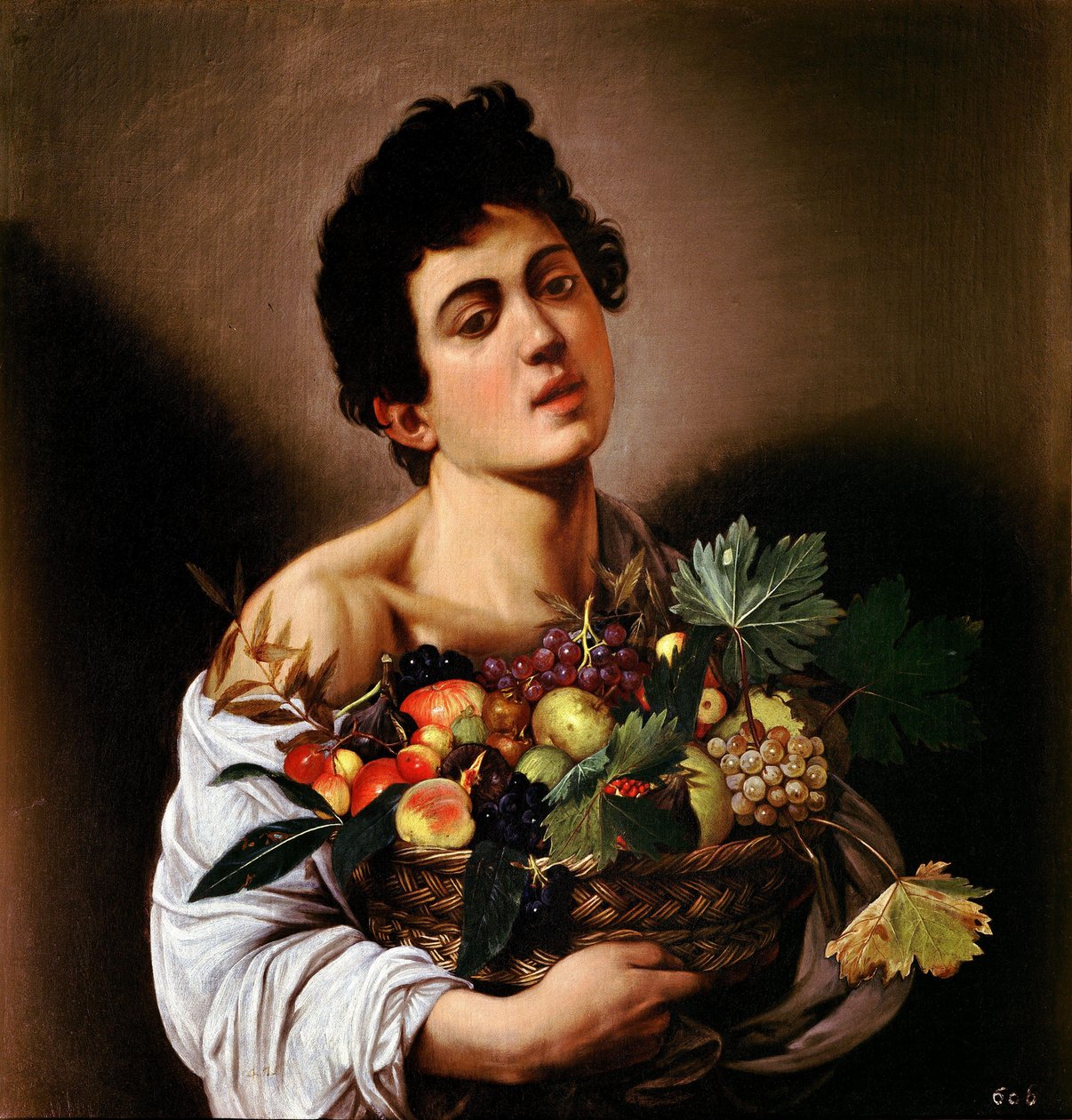 Boy with a Basket of Fruit by Michelangelo Merisi Caravaggio