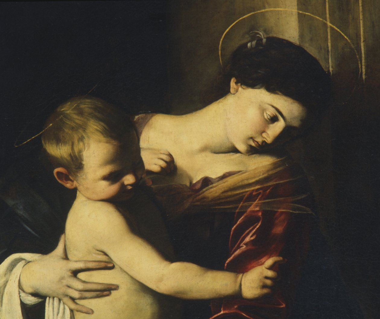 Madonna of Loreto (detail) by Michelangelo Merisi Caravaggio